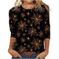 thumbnail image 1 of Birdeem T-shirt Blouse à Manches Longues à Col Rond Imprimé Décontracté d'Été pour Femmes, 1 of 5