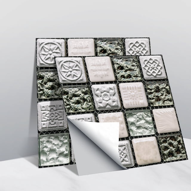 MSC077-0923D Adhesivo de mosaico de cristal para azulejos de vidrio Adhesivo de pared autoadhesivo impermeable para bricolaje