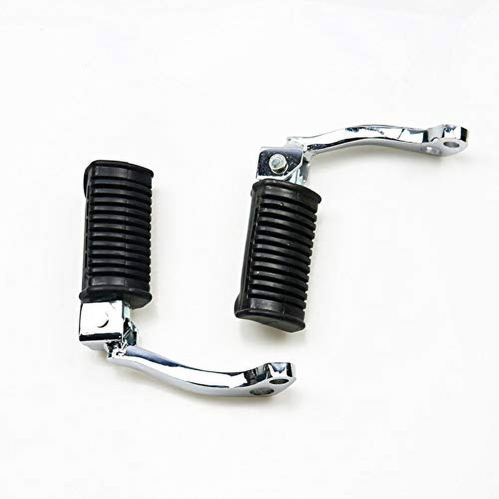 Black Front Footrests Foot Pegs Foot Pedals For Off Road Suzuki GN125 GN-125