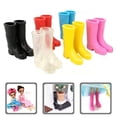 thumbnail image 6 of HEALEEP 6 Pairs Mini Boots for Doll House Rain Decor Assorted Color Plastic Interior Model Adornment 1.41X1.02X0.24in, 6 of 8