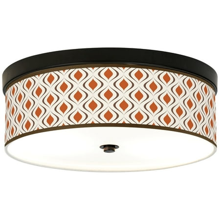 

Giclee Gallery Retro Lattice Energy Efficient Bronze Ceiling Light