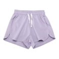 thumbnail image 4 of Ruyang Little Boys Girls Athletic Shorts with Pockets Toddler Soccer Running Active Do𝐥phin Shorts Kids Summer Solid Cotton Bottoms, 4 of 9