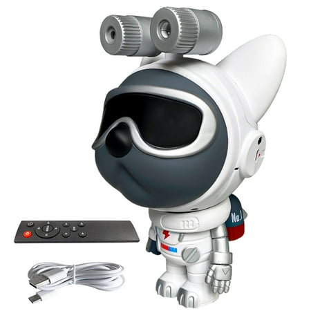 

Galaxy Light Projector | Space Dog Star Ambient Light | Bedroom Decor Astronaut Lamp Projector with Timing Function for Living Rooms Cars Tents