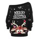 thumbnail image 1 of Pntutb Mujeres Moda Color Sólido Estampado de Navidad Manga Larga Straplescollar Camiseta top Pntutb Pntutb-2041, 1 of 3