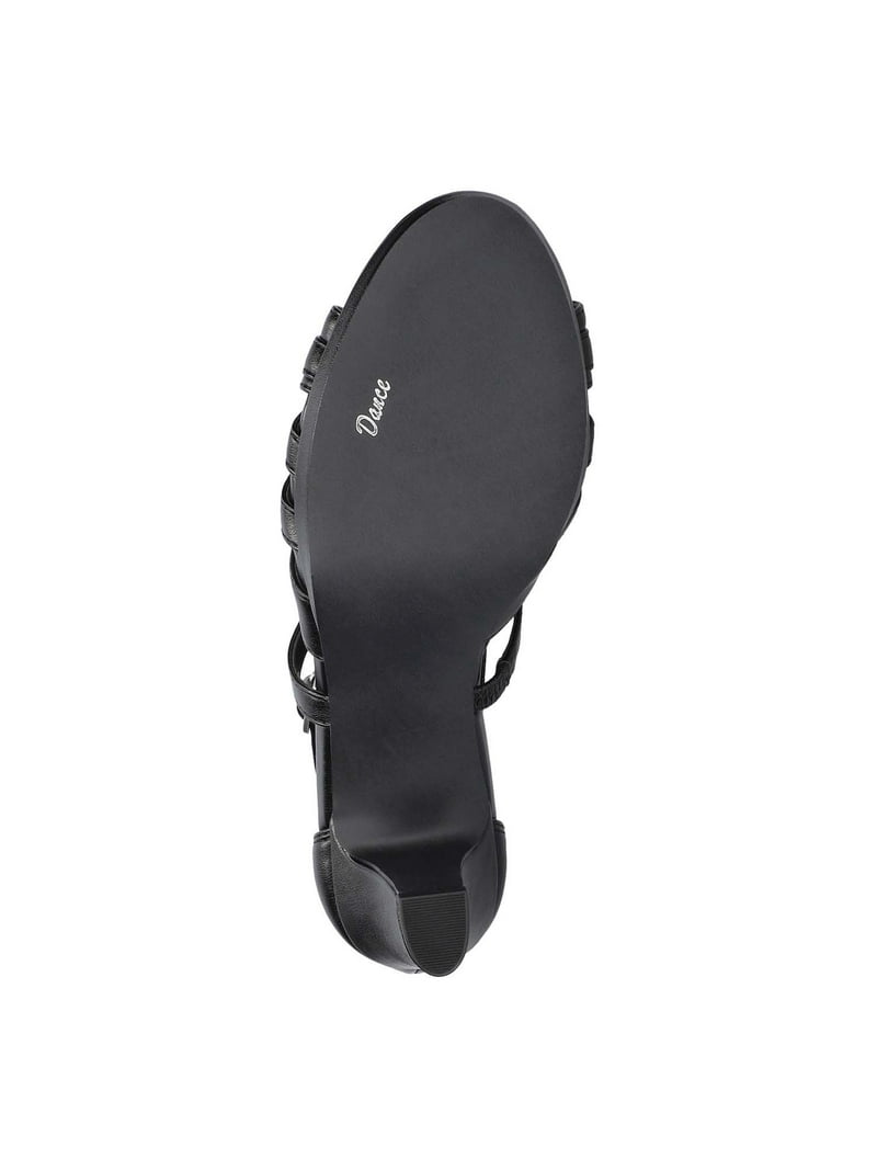 Easy Street Womens Crissa Satin Ankle Strap Heels