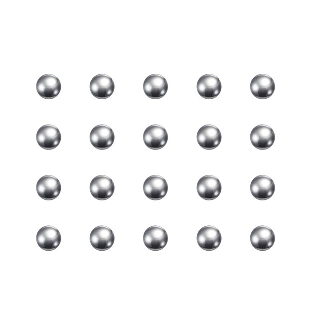 Unique Bargains 5mm 316L Stainless Steel Bearing Balls G100 Precision 200 Pack