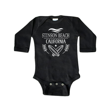

Inktastic Stinson Beach California Trip Surfing Gift Baby Boy or Baby Girl Long Sleeve Bodysuit