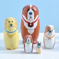 thumbnail image 3 of Muñecas Matryoshka de animales, artesanías rusas de madera Matryoshka, regalo de cumpleaños para niños, 3 of 8