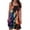 Multicolor Womens Summer Dress, variant on Sundresses for Women Tie Dye Sleeveless Casual Dresses for Women Pleated Flowy Swing Midi Dresses Women Summer V Neck Beach Dresses Wedding Guest