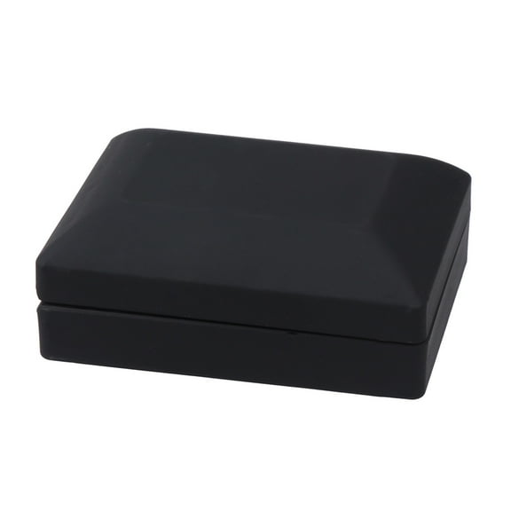 Pingxizhi Creative LED Lighted Jewelry Gift Box Lighting Necklace Box Holder Pendant Case Exquisite Gift Container (Black 7x9x3.2cm)