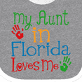 thumbnail image 4 of Inktastic My Aunt in Florida Loves Me Boys or Girls Baby Bib, 4 of 4