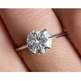 thumbnail image 3 of solitaire jewels 2CT Round Moissanite Solitaire Engagement Ring For Women, 14K Rose Gold, 3 of 6