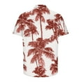 thumbnail image 5 of ZCFZJW Tropical Palm Tree Graphic Shirts for Men Summer Short Sleeve Button Down Hawaiian T-Shirts Trendy Oversized Regular Fit Beach Vacation Tees Tops Brown XXXXL, 5 of 5