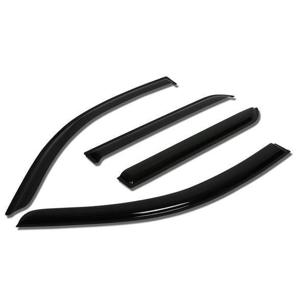 DNA Motoring For 08-14 Scion xD Smoked Tint Side Window Visor Rain Wind Deflector 4pcs Kit