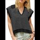 thumbnail image 2 of Suéteres de Verano para Mujer 2025, Cuello en V, Mangas , Suéter Sin Mangas, Chaleco Negro XL, 2 of 6