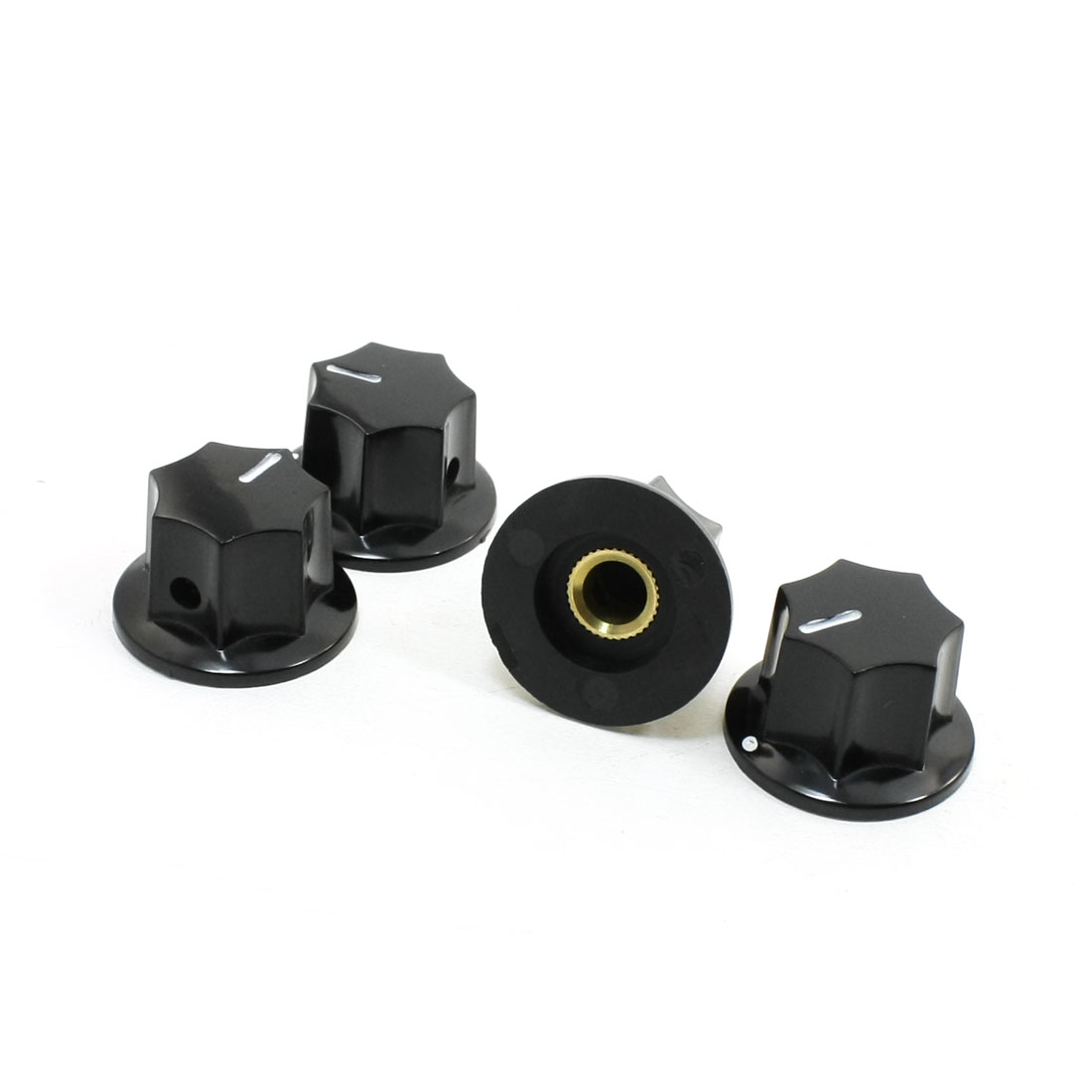 Unique Bargains 4pcs Adjustable Turn 24mm Dia 6mm Shaft Potentiometer