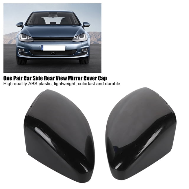Cubierta Para Espejo Retrovisor Lateral De Coche, Tapa De Espejos Retrovisores, Adición De Lujo Para 7 MK7 MK7.5 R GTD VII, Negro Brillante, 1 Par