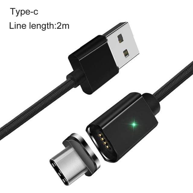 Essager Phone Cable de carga rápida Sincronización de datos de teléfono móvil Cable de diseño trenzado, Negro, Tipo-c, 2m Methold EL5296-04