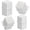 Gray, variant on 100 Pcs Expanding Plastic Concrete Anchors Screw Anchors Drywall Wall Expansion Pipe for Hollow Walls Tile Cement Bolt Expansion Tube (Green, 1/4" X 1-1/4" for #10,#11, or #12 Screws)