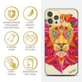 thumbnail image 4 of Case Yard iPhone-11-Pro Case Clear Soft & Flexible TPU Ultra Low Profile Slim Fit Thin Shockproof Transparent Bumper Protective Cover Drop Protective Cell Phone Cases (Lion Polygon), 4 of 8