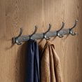 thumbnail image 5 of REGALWOVEN 1 Pack Coat Rack Wall Mount, Coat Hook, Hat Rack, Wall Hooks for Hanging for Entryway, Bedroom Gray 4, 5 of 5