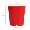 thumbnail image 2 of 10pcs Small Plastic Succulent Flower Pot Octagonal Plant Planter with Drain Hole Home Office, 2 of 7