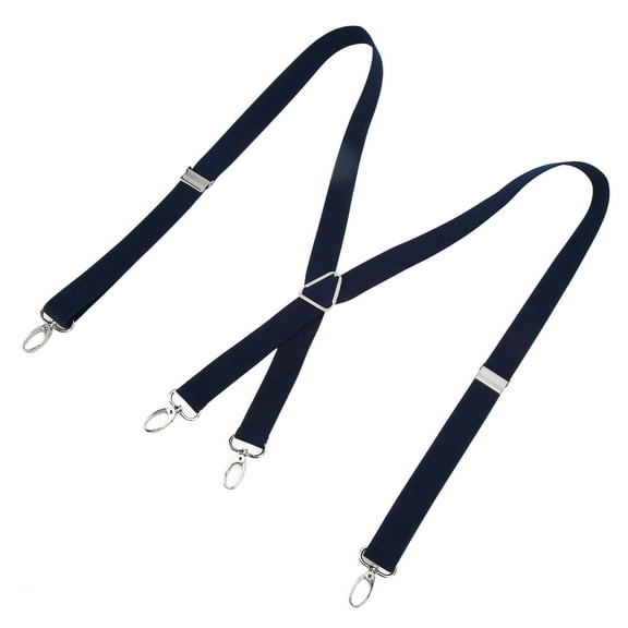 Eotvia Stylish Adjustable Elastic Suspenders, Black, Men's