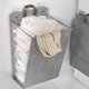 thumbnail image 5 of Cesta para la colada para colgar en la pared Cesta plegable para ropa sucia Cesta para la colada plegable que ahorra espacio para zapatos Calcetines Toallas Gris Tamaño M, 5 of 8