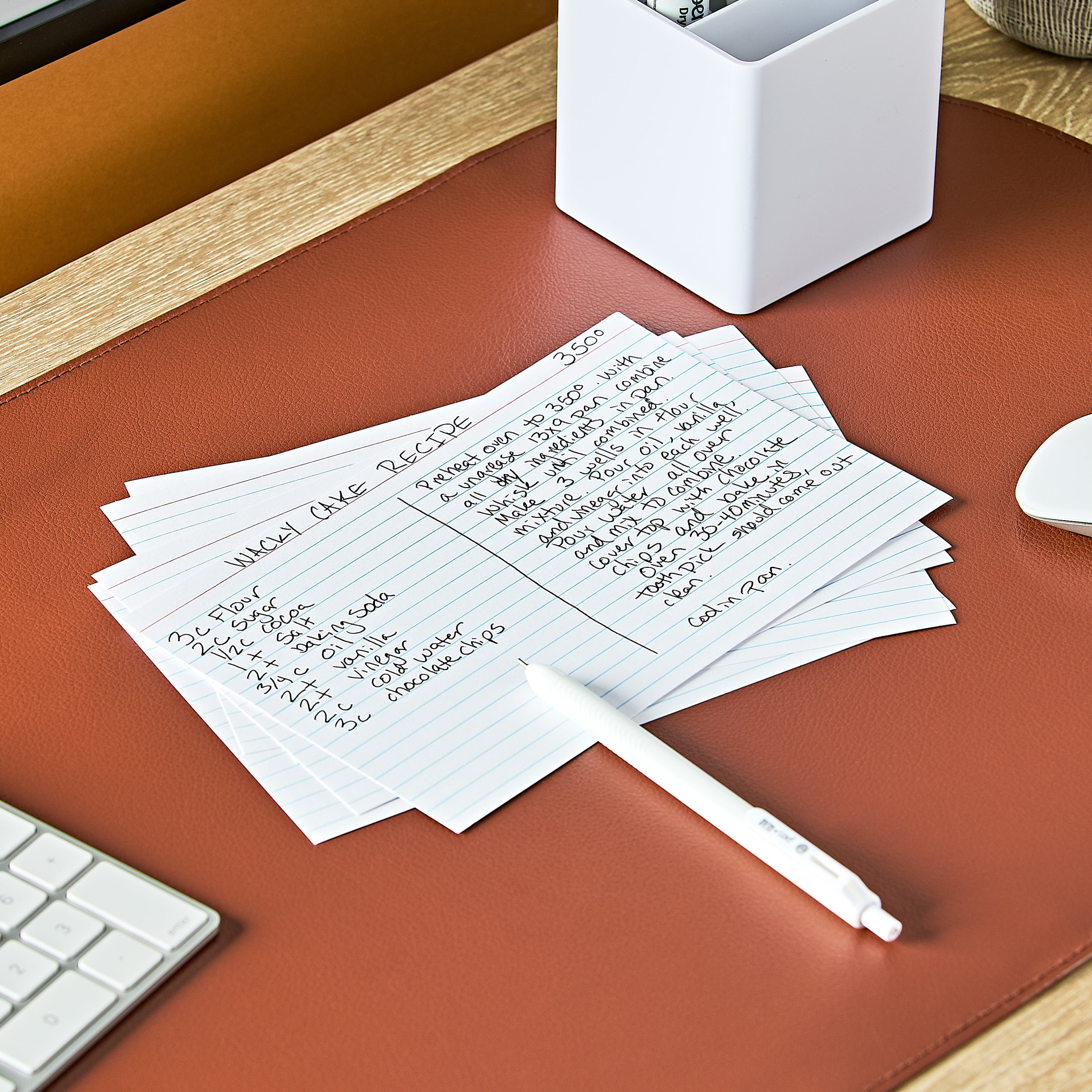 Pen+Gear Ruled Index Cards, White, 5"x 8", 100 Count