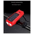 thumbnail image 2 of Bike Horn Headlight Solar/USB Dual Charging Bike Horn Light Red, 2 of 5