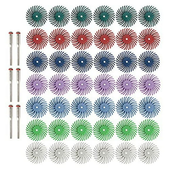 FPPO Radial Bristle Abrasive Disc, 1 in, 42 Pieces