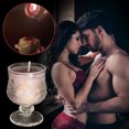 thumbnail image 4 of DELESYS Low Temperature Candles Wine Cup Shaped In The Dark Scented Candles Low Heat Romantic Wax Play Candles Body Safe Low Temp Drip Candles Massage Soy Candles, 4 of 4