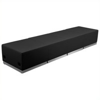Flash Furniture Hercules Alon 4 Piece Reception Seating in Black