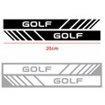 thumbnail image 1 of 2PCS Vinyl Rearview Mirror Stickers Car Side Body Decor Decals for Volkwagen VW Polo TSI Golf Passat MTM 4 Motion Touareg T-ROC golf Silver White, 1 of 6