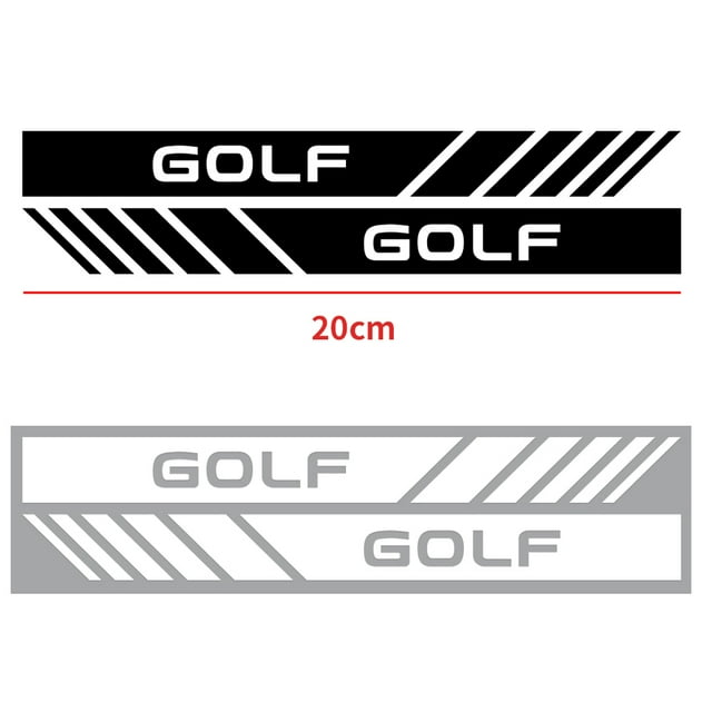 2PCS Vinyl Rearview Mirror Stickers Car Side Body Decor Decals for Volkwagen VW Polo TSI Golf Passat MTM 4 Motion Touareg T-ROC golf Silver White