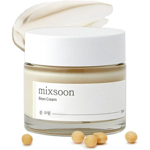 MIXSOON | Bean Cream 1.69 fl oz / 50ml | Soybean Extract & Rich Nutrients for Deep Moisturizing and Pore and Sebum care 