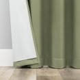 thumbnail image 6 of Archaeo Linen Blend Blackout Grommet Top Curtain, 52"x95", Sage Green, 6 of 9