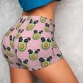 thumbnail image 4 of Wukai Panda Avocado Print Pack Biker Shorts for Women Yoga Workout Gym Running Scrunch Active Shorts-XX-Large, 4 of 8
