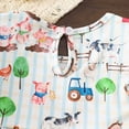 thumbnail image 6 of mgoYE Baby Girl Outfit Cute Animal Embroidery Onesie Bowknot Decorated Infant Short Sleeve Bubble Romper Cute Clothes(Light Pink,3-6 Months), 6 of 9