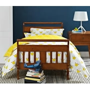 Baby Relax Sleigh Toddler Bed with Bed Rails, Walnut
