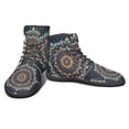 thumbnail image 5 of POLERO Men's Women's Blue Bohemian Mandala Floral Walking Shoes Casual Wide Toe Box Boots High Top Athletic Running Barefoot Sneaker Business Work Shoes for Outdoor Travel Hiking, 5 of 7