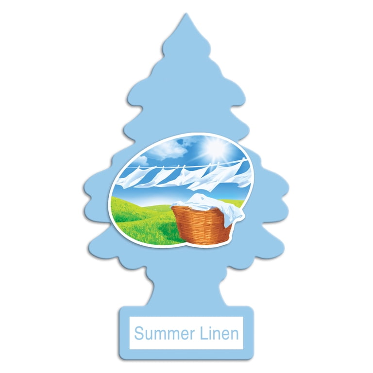Little Trees Summer Linen Hanging Car Air Freshener 6-Pack photo 2