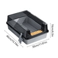 thumbnail image 4 of Blateno Semi Enclosed High Sides Cat Litter Box with Litter Scoop, Anti-Splash Detachable Plastic Kitten Toilet, Odor Control Filter Mat Large Capacity Litter Pan for Indoor Cats, 4 of 7