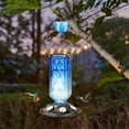 thumbnail image 6 of Shining Like A Gemstone Plastic Humming Bird Feeders for Outdoors, 24 Ounces, 6 Feeding Ports, Bird Nectar Feeder for Garden Decorations, Pet Supplies Outdoor Hanging Bird Feeder (1Pc), 6 of 6