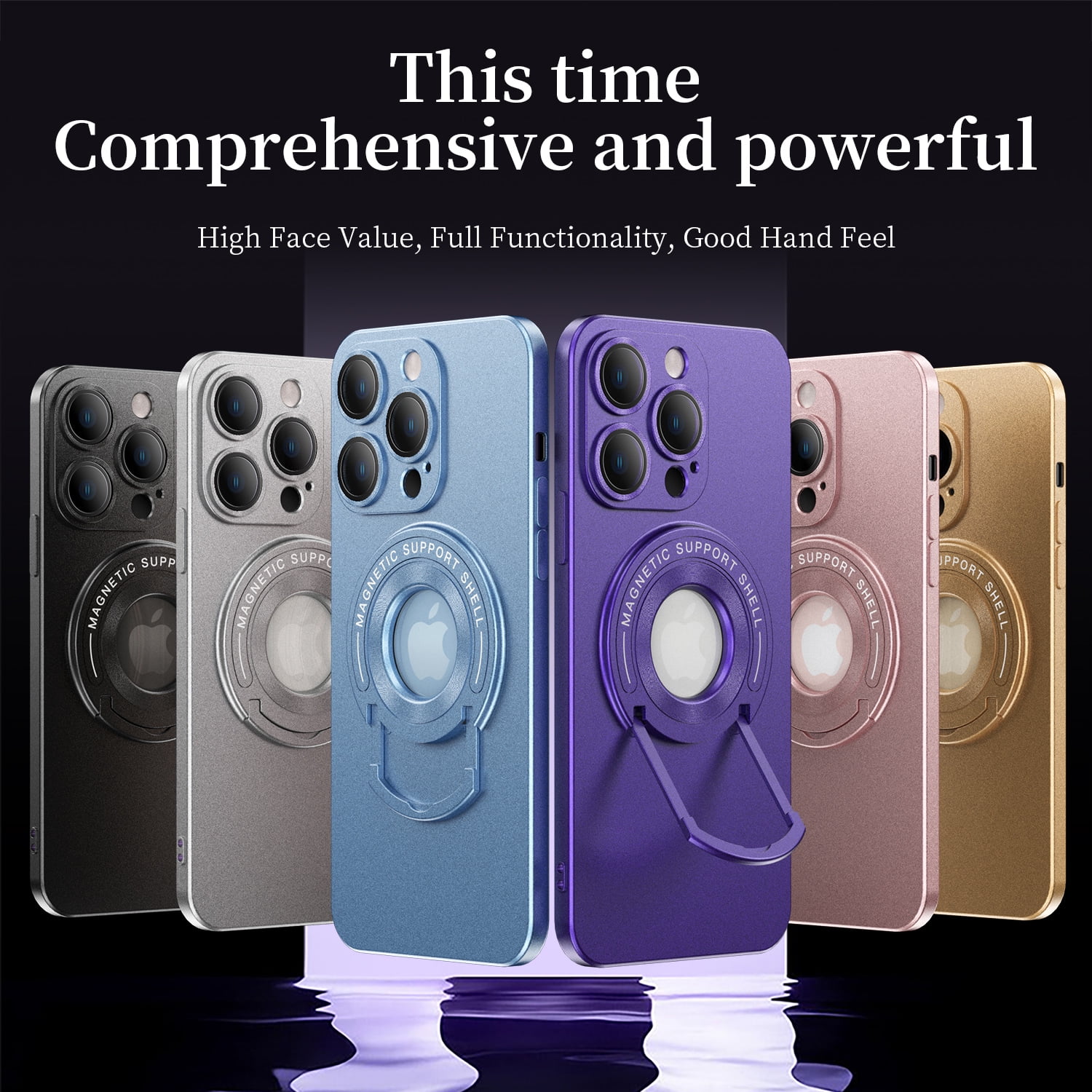 Apple - hide ELEHOLD for iPhone 13 Pro Case, with Kickstand, Magnetic