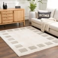 thumbnail image 2 of BoutiqueRugs Beynon Contemporary Area Rug - Machine Washable - Peach, Medium Gray - 5'3" x 7', 2 of 9