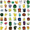 thumbnail image 3 of 100 Pcs Pokémon Anime Stickers Cartoon Waterproof Stickers for Water Bottles, Laptop,Bumper,Computer Stickers and Decals, 3 of 4