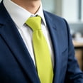 thumbnail image 4 of Frnrwgo Men's Classic Solid Satin Necktie, Formal Business Wedding Party Dress Accessory, 4 of 5