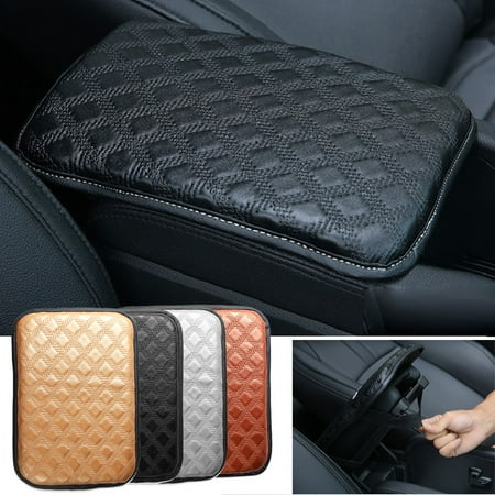 - Universal Vehicle Car SUV Leather Anti-slip Armrest Pad Cover Auto Center Console Box Cushion Pad