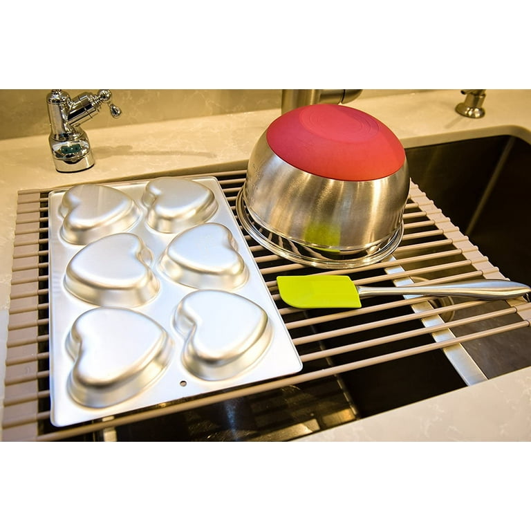 Surpahs Over-the-Sink Multipurpose Roll-Up Dish Drying Rack - Living In  Beauty